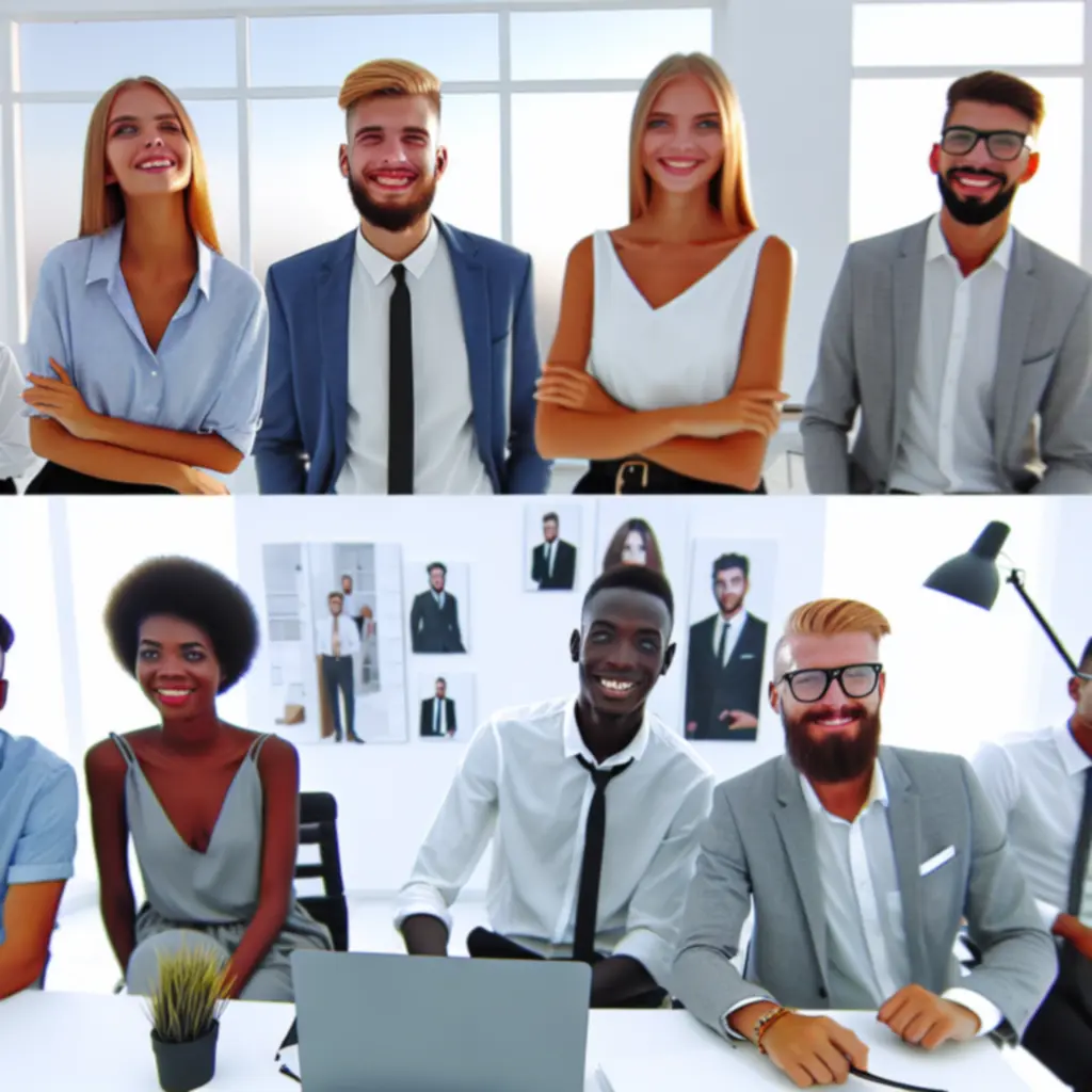 Zespół MensWeario pracujący nad nowoczesnym sklepem z modą męską